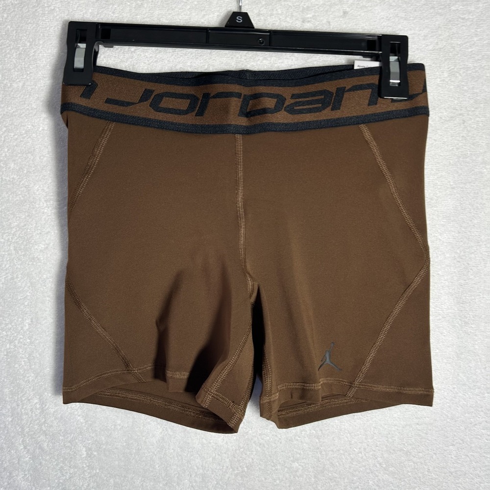 Jordan Womens Size S Brown Essentials Sport 5" Athletic Shorts